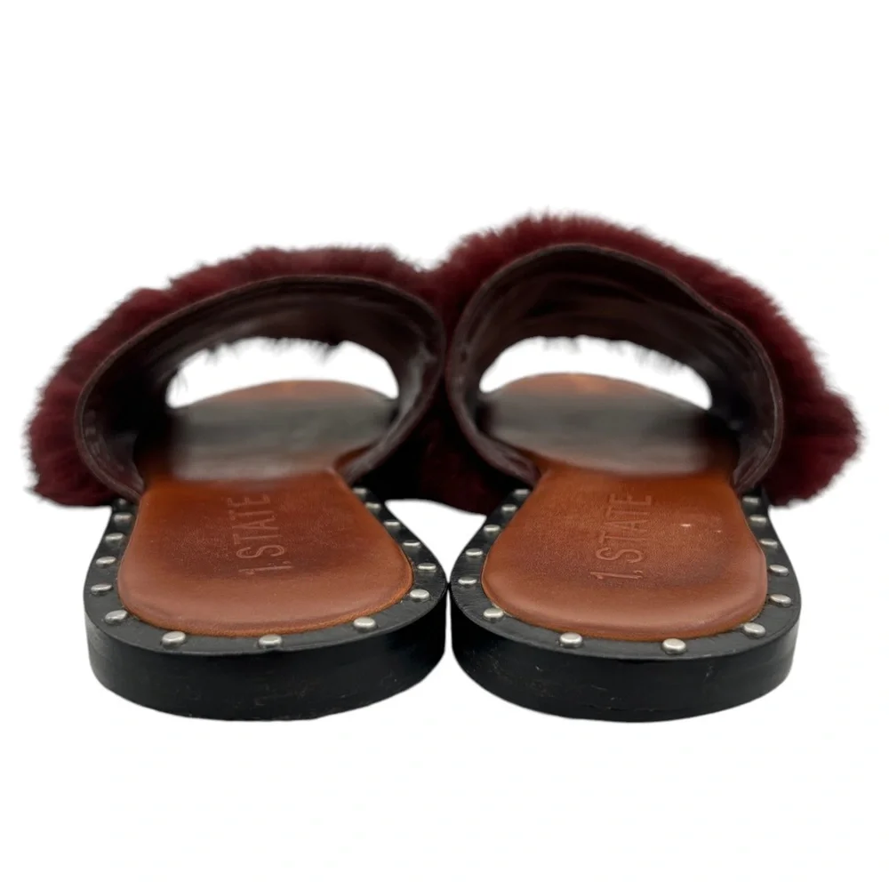 1. State Carrisma Fur Studded Slide Sandals (8M)